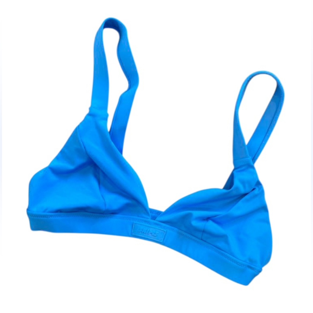 SKIMS Bright Blue Bikini Top